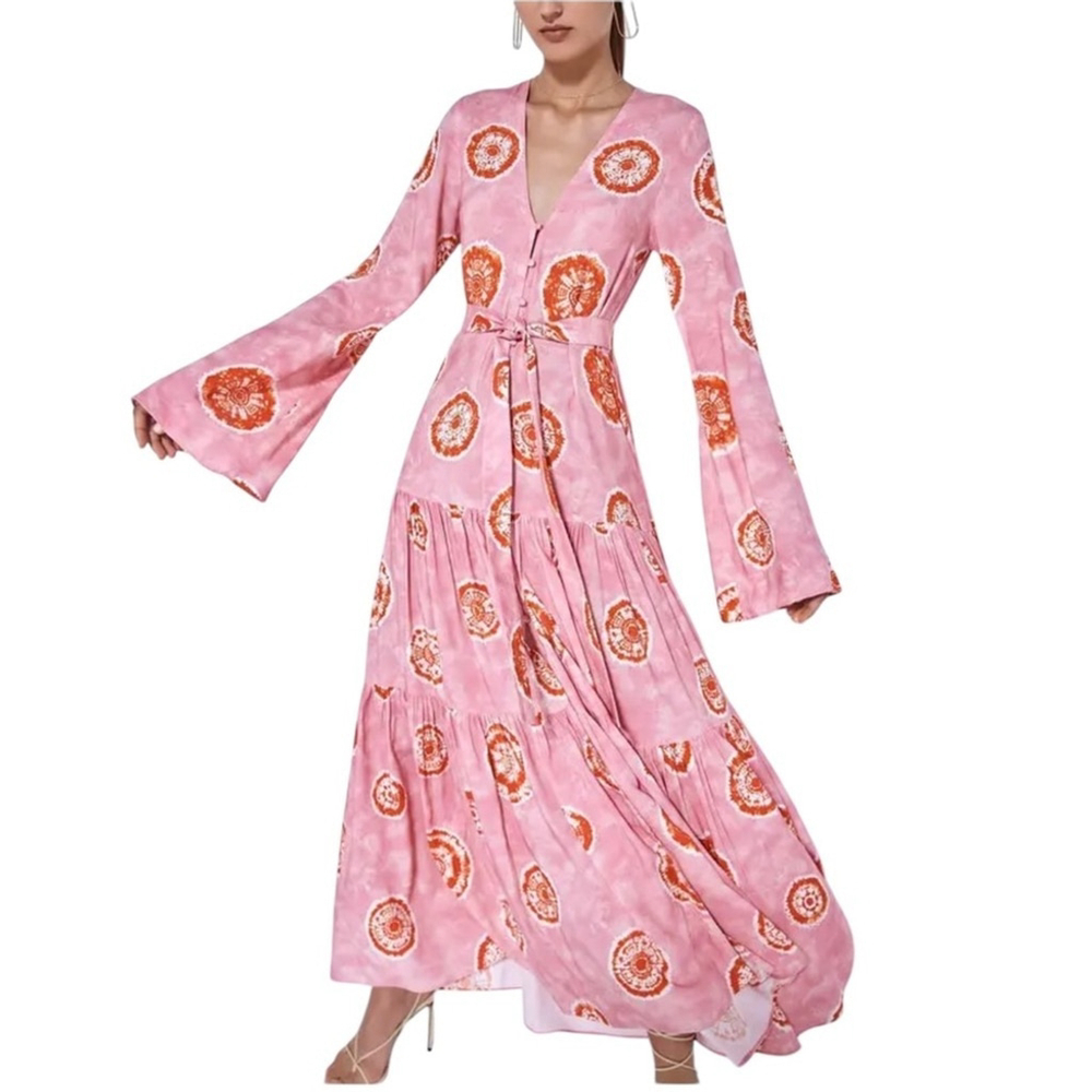ALEXIS
Pink Maxi Shannon Summer Dress in Sz XS